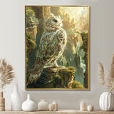 Majestic White Owl In The Mountains - Owl Wall Decor