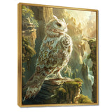 Majestic White Owl In The Mountains - Owl Wall Decor