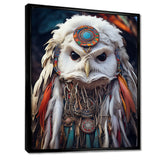 Shamanic White Owl Wisdom - White Owl Wall Art
