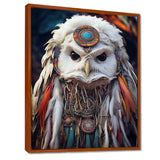 Shamanic White Owl Wisdom - White Owl Wall Art
