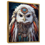Shamanic White Owl Wisdom - White Owl Wall Art