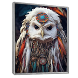 Shamanic White Owl Wisdom - White Owl Wall Art