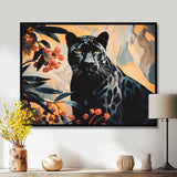 Quiet Black Panther Lurking In The Jungle - Panther Home Decor Art