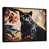 Quiet Black Panther Lurking In The Jungle - Panther Home Decor Art
