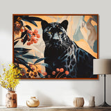Quiet Black Panther Lurking In The Jungle - Panther Home Decor Art