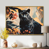 Quiet Black Panther Lurking In The Jungle - Panther Home Decor Art