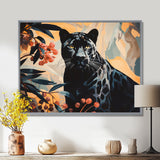 Quiet Black Panther Lurking In The Jungle - Panther Home Decor Art