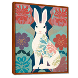 Follow The White Rabbit Retro Illustration - Rabbit Wall Art Prints