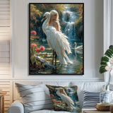 The Gracious Mystery Of The White Swan - Swans Bedroom Wall Art