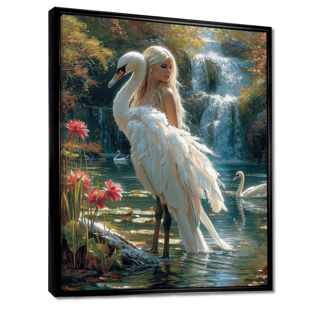 The Gracious Mystery Of The White Swan - Swans Bedroom Wall Art