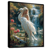 The Gracious Mystery Of The White Swan - Swans Bedroom Wall Art