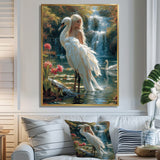The Gracious Mystery Of The White Swan - Swans Bedroom Wall Art