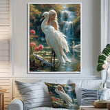 The Gracious Mystery Of The White Swan - Swans Bedroom Wall Art