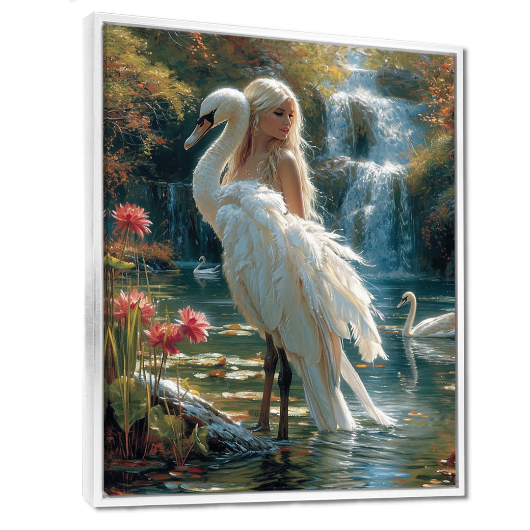 The Gracious Mystery Of The White Swan - Swans Bedroom Wall Art