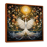 Celestial Grace Of The White Swan - Swans Canvas Wall Art