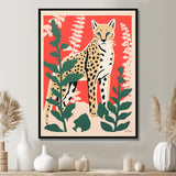 Tiger Lurking In The Forest Retro Illustration - Tiger Wall Art Prints