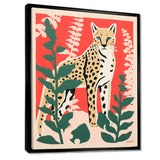 Tiger Lurking In The Forest Retro Illustration - Tiger Wall Art Prints