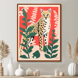 Tiger Lurking In The Forest Retro Illustration - Tiger Wall Art Prints