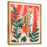 Tiger Lurking In The Forest Retro Illustration - Tiger Wall Art Prints