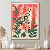 Tiger Lurking In The Forest Retro Illustration - Tiger Wall Art Prints