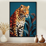 Portrait Of Gracious Tiger At Dusk - Tiger Framed Canvas Art
