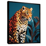 Portrait Of Gracious Tiger At Dusk - Tiger Framed Canvas Art