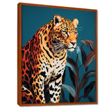 Portrait Of Gracious Tiger At Dusk - Tiger Framed Canvas Art