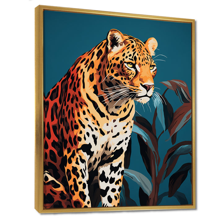 Portrait Of Gracious Tiger At Dusk - Tiger Framed Canvas Art