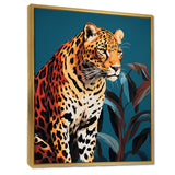 Portrait Of Gracious Tiger At Dusk - Tiger Framed Canvas Art