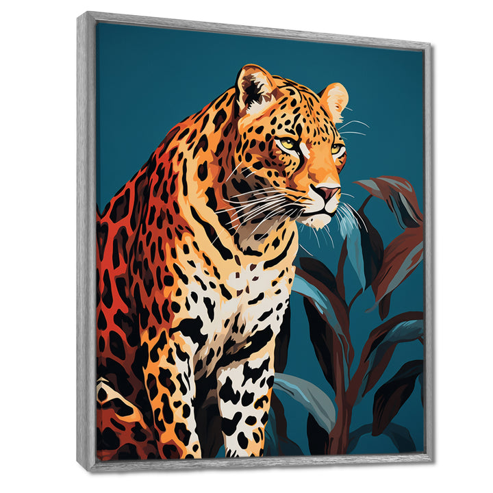 Portrait Of Gracious Tiger At Dusk - Tiger Framed Canvas Art