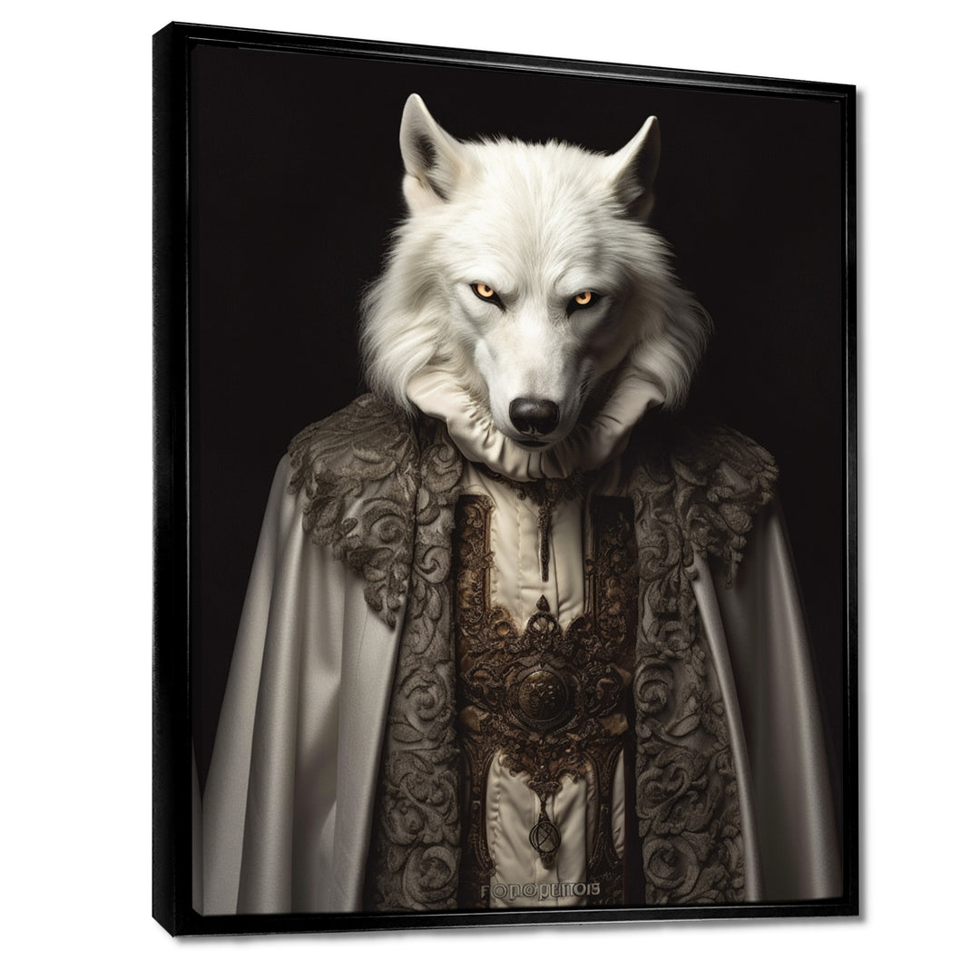 White Wolf Wisdom Of Noble Grace - Wolf Wall Art Prints