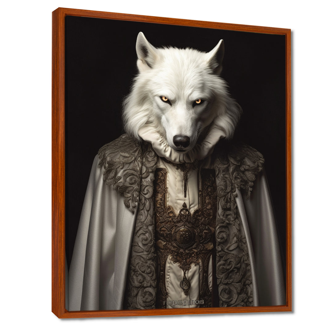 White Wolf Wisdom Of Noble Grace - Wolf Wall Art Prints