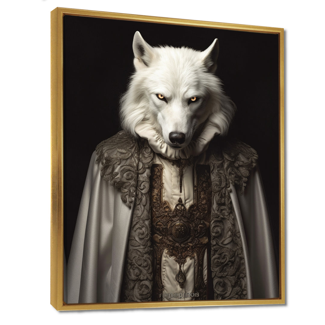 White Wolf Wisdom Of Noble Grace - Wolf Wall Art Prints
