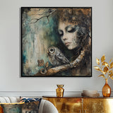 Mystery Of The Owl Portrait - Owl Home Decor Art
