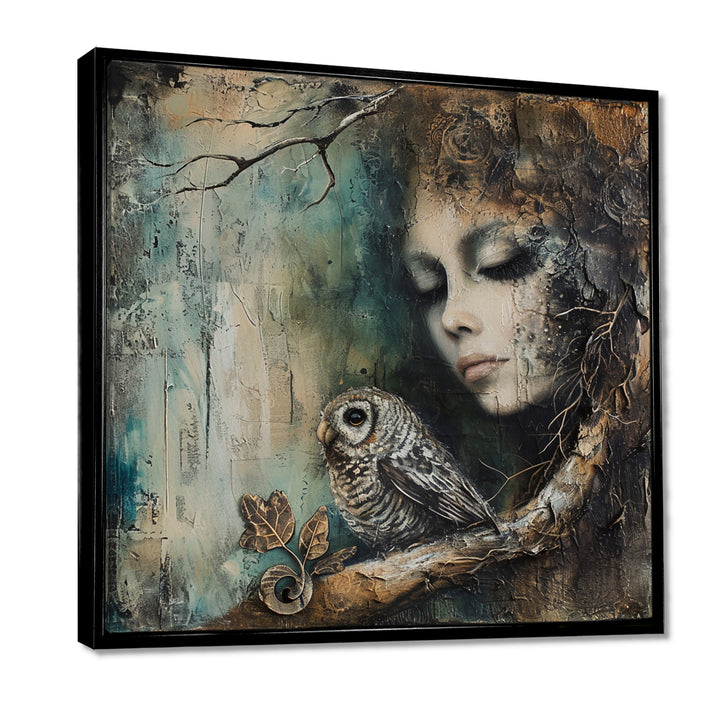 Mystery Of The Owl Portrait - Owl Home Decor Art