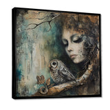 Mystery Of The Owl Portrait - Owl Home Decor Art