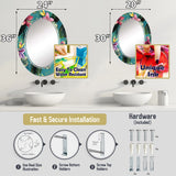 Abstract Wall Mirror - Indigo Panel I - Decorative Mirror