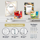 Abstract Rectangle Wall Mirror - Black & White - Large Mirror