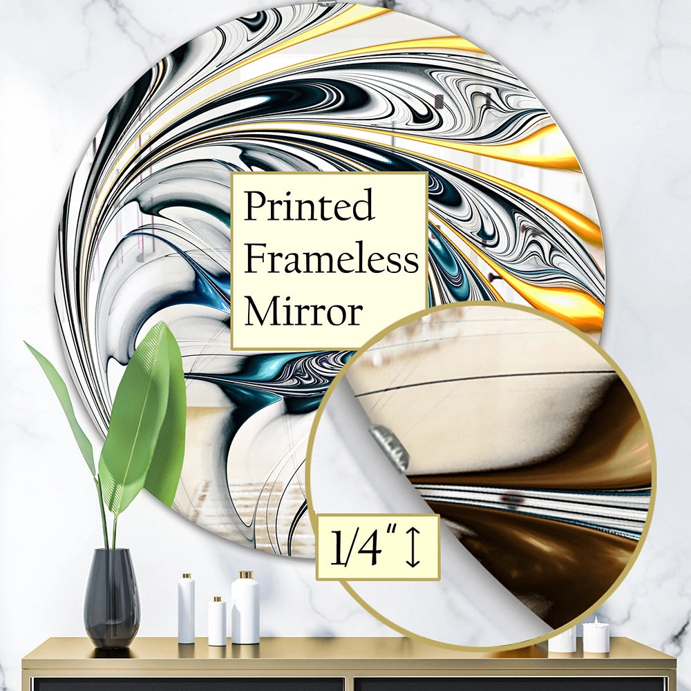 Fish Wall Mirror - Seamless pattern with fishes - Decorative Mirror