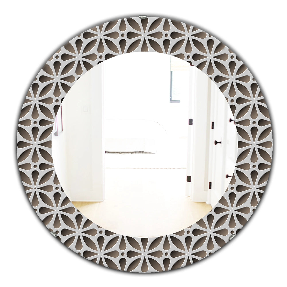 Abstract Large Wall Mirror - Scandinavian - Round Mirror