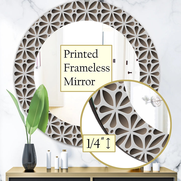 Abstract Large Wall Mirror - Scandinavian - Round Mirror