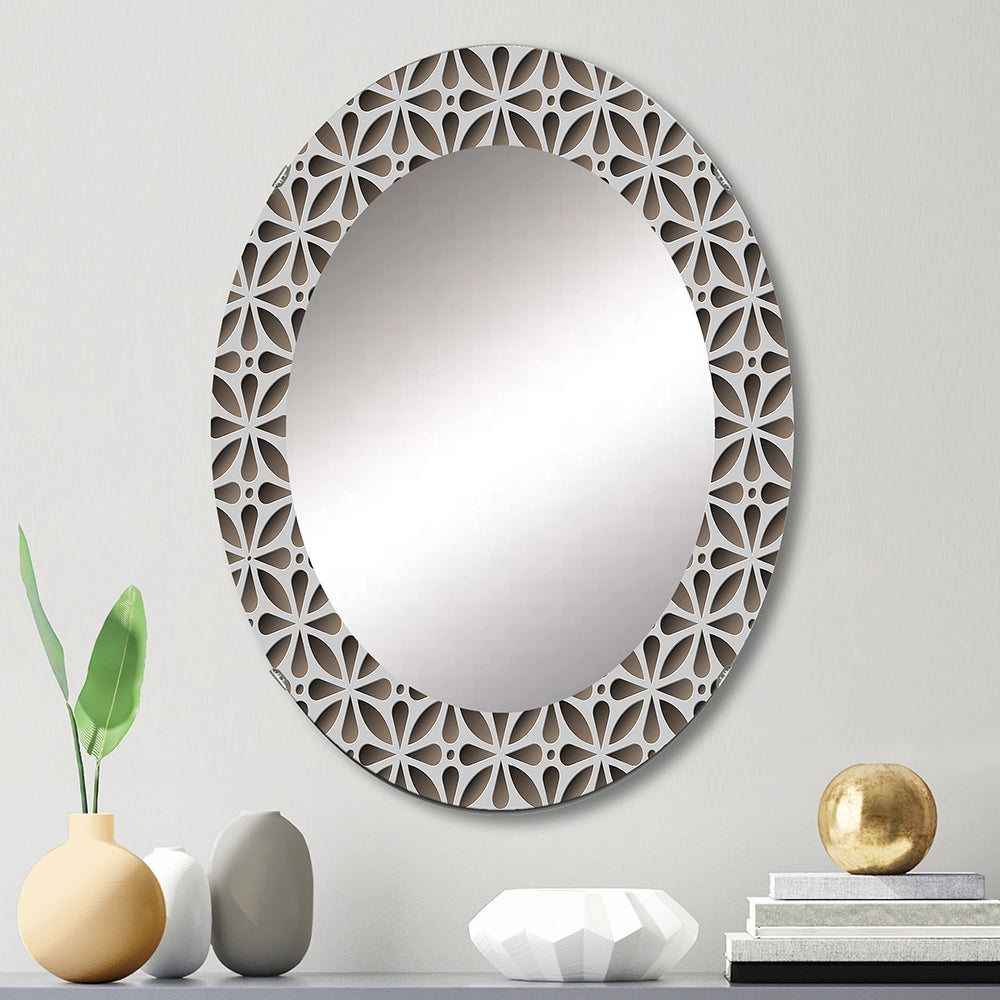 Abstract Large Wall Mirror - Scandinavian - Round Mirror