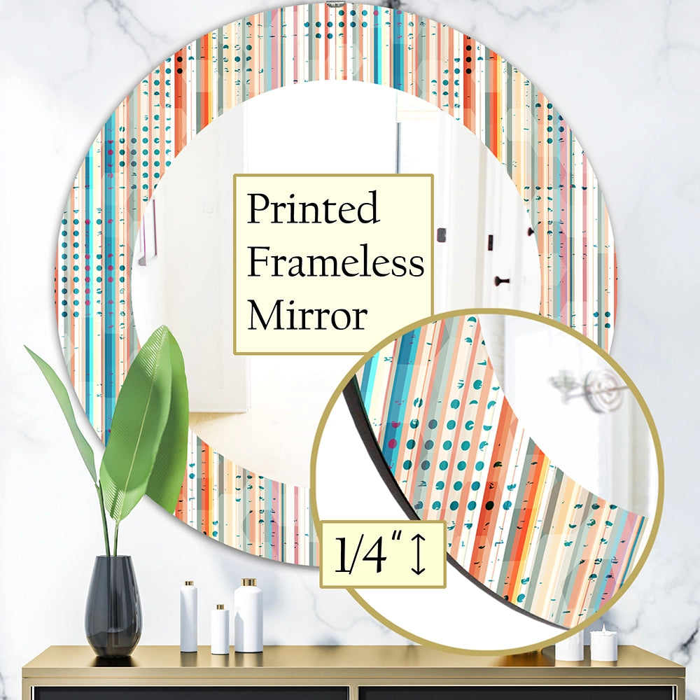 Modern Decorative Mirror - Grunge Line - Large Wall Mirror