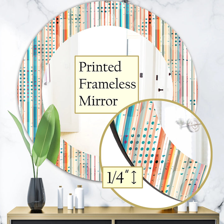 Modern Decorative Mirror - Grunge Line - Large Wall Mirror