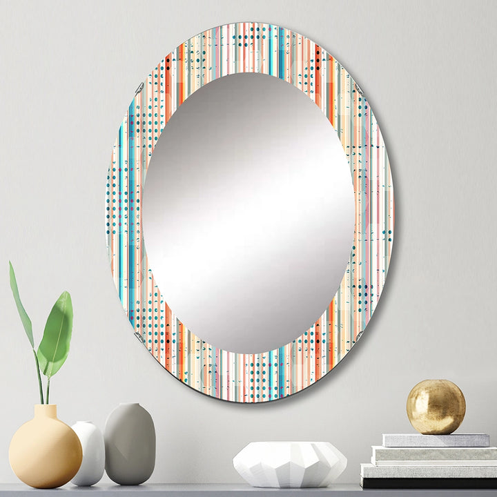 Modern Decorative Mirror - Grunge Line - Large Wall Mirror