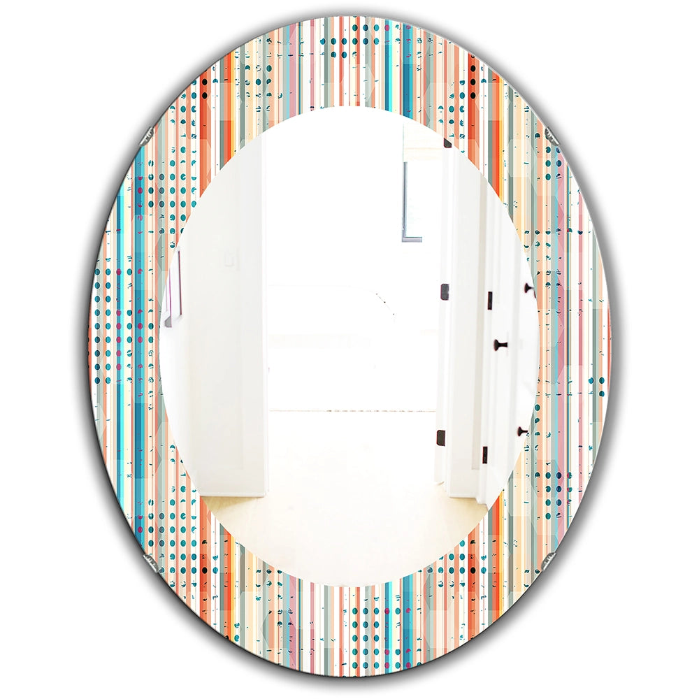 Modern Decorative Mirror - Grunge Line - Large Wall Mirror
