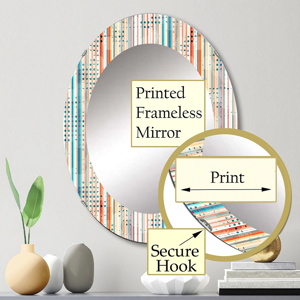 Modern Decorative Mirror - Grunge Line - Large Wall Mirror