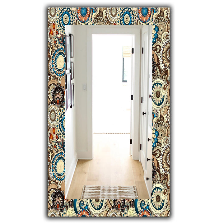 Paisley Rectangle Wall Mirror - The Curated Nomad Paisley - Large Mirror