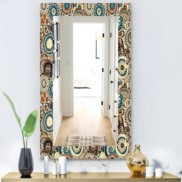 Paisley Rectangle Wall Mirror - The Curated Nomad Paisley - Large Mirror