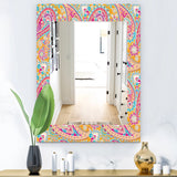 Vintage Decorative Mirror - Feathers - Rectangle Mirror